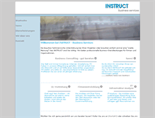 Tablet Screenshot of instruct.ch